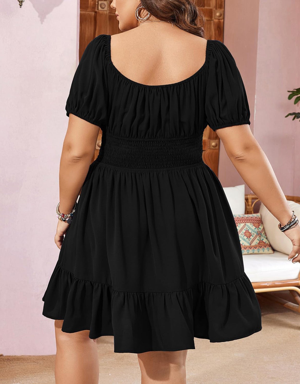 Plus Size Bubble Dress for Casual Wear