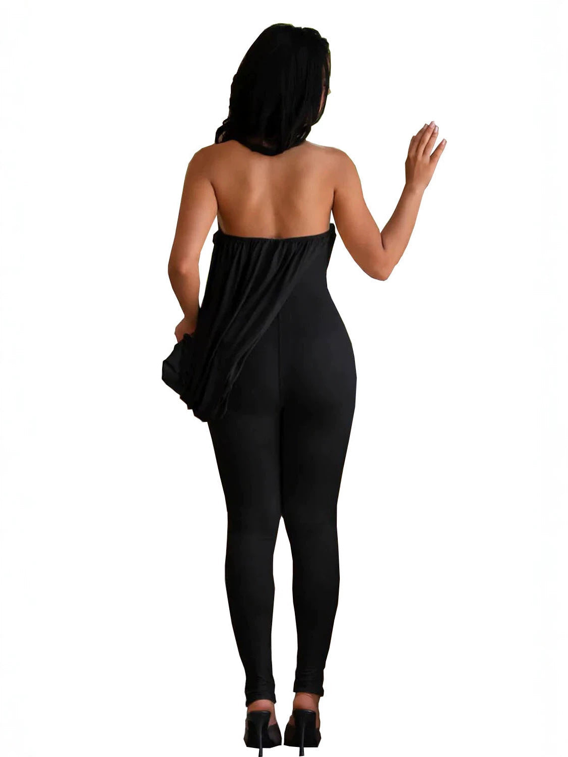 Strapless Stretchy Jumpsuit for Casual Activewear