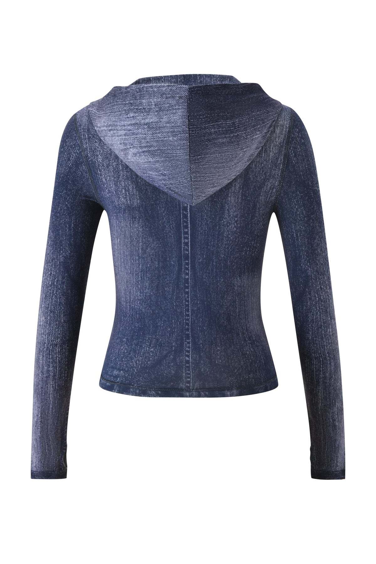 Printed Zip-Up Hoodie & Bodycon Pants Set for Casual Activewear