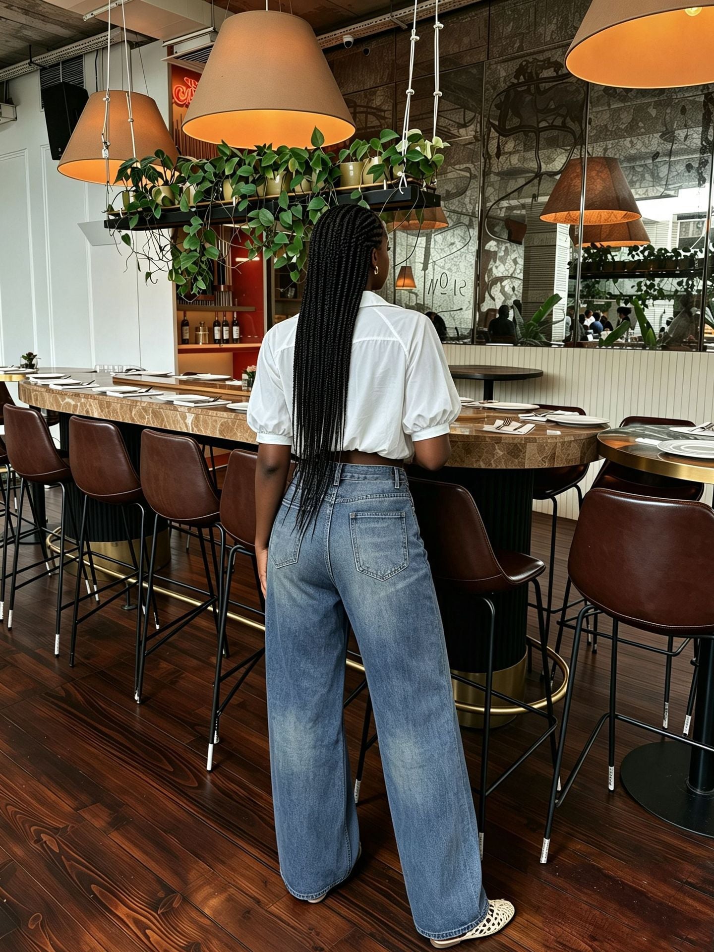 Studded Denim Pants for Casual Streetwear