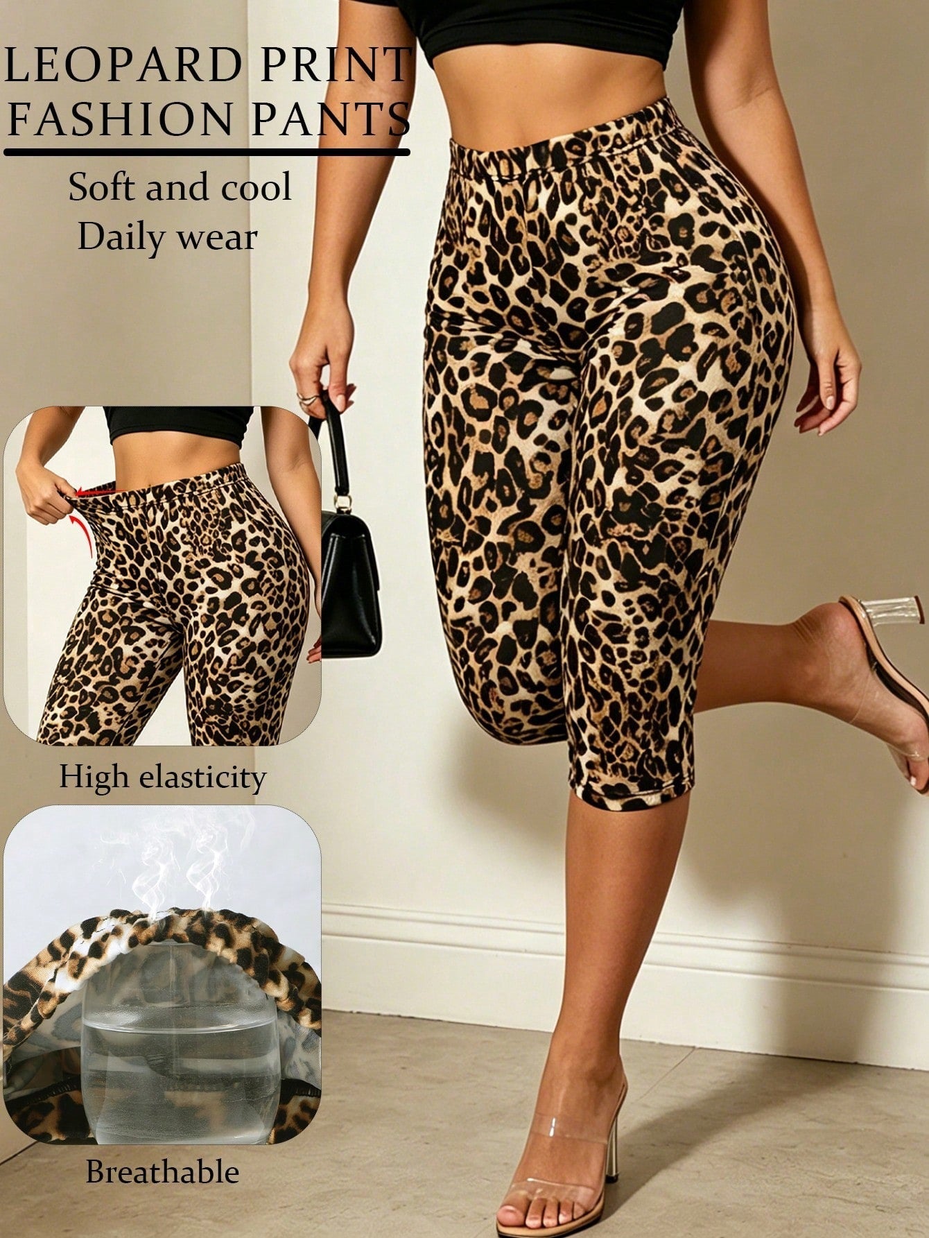 Slit Yoga Pants for Summer Activewear