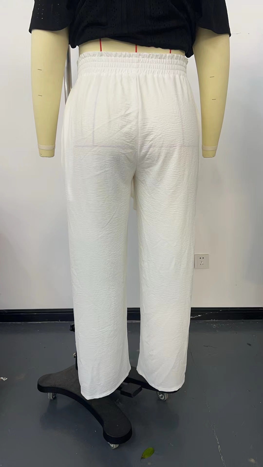 Plus Size Tie-Waist Wide-Leg Pants for Casual Wear
