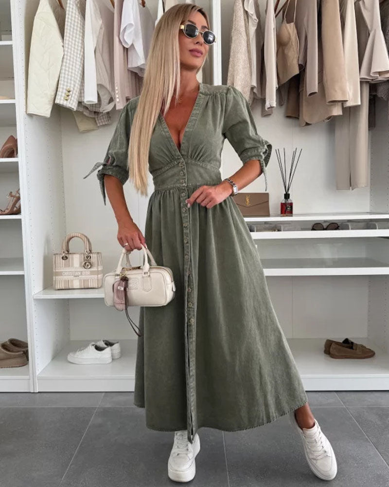 Better Behave Dress Army Green