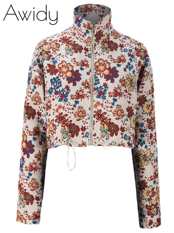 Printed Zip-Front Jacket