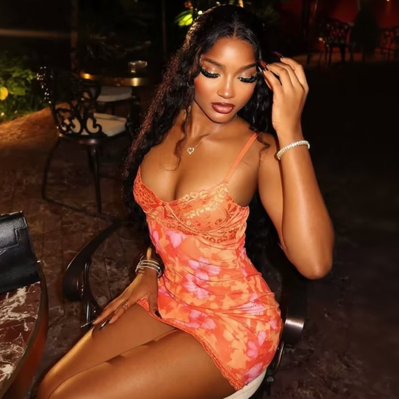 Floral Lace Mini Dress