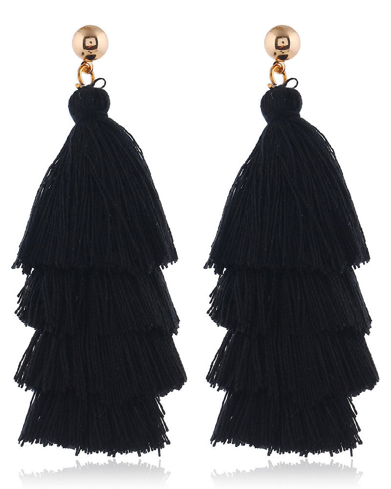 Gala earrings Black