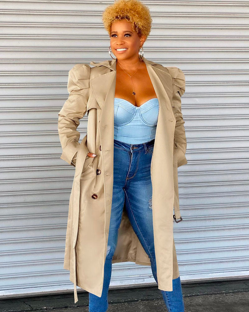 IN THE "TRENCHES" | COAT KHAKI