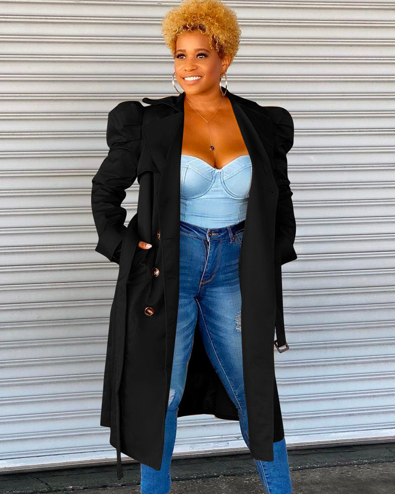 IN THE "TRENCHES" | COAT BLACK