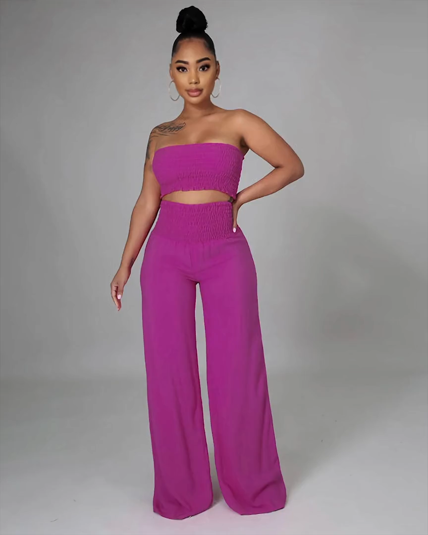 Jamison PANTS SET MEDIUMVIOLETRED