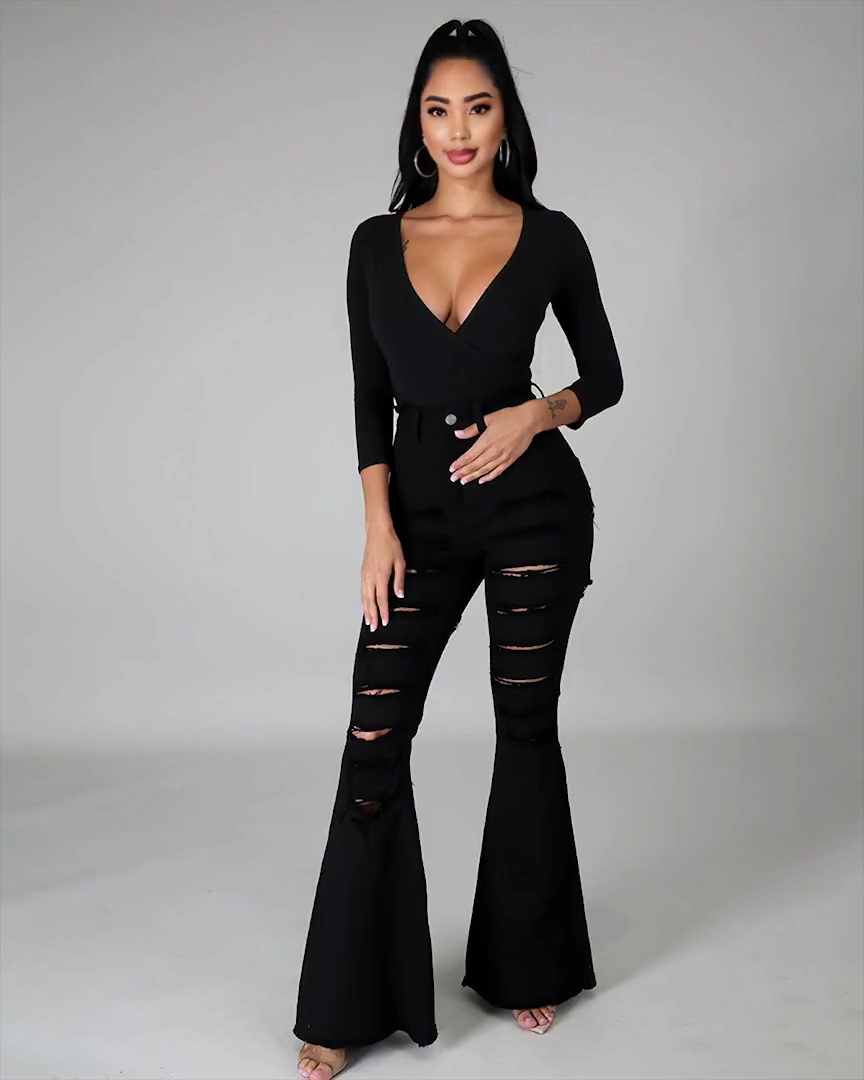 TIME TO STOP JEANS BLACK