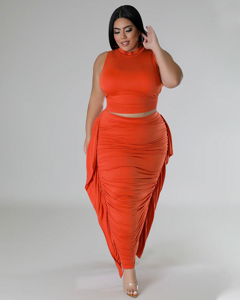 LUCIA SKIRT SET Orange