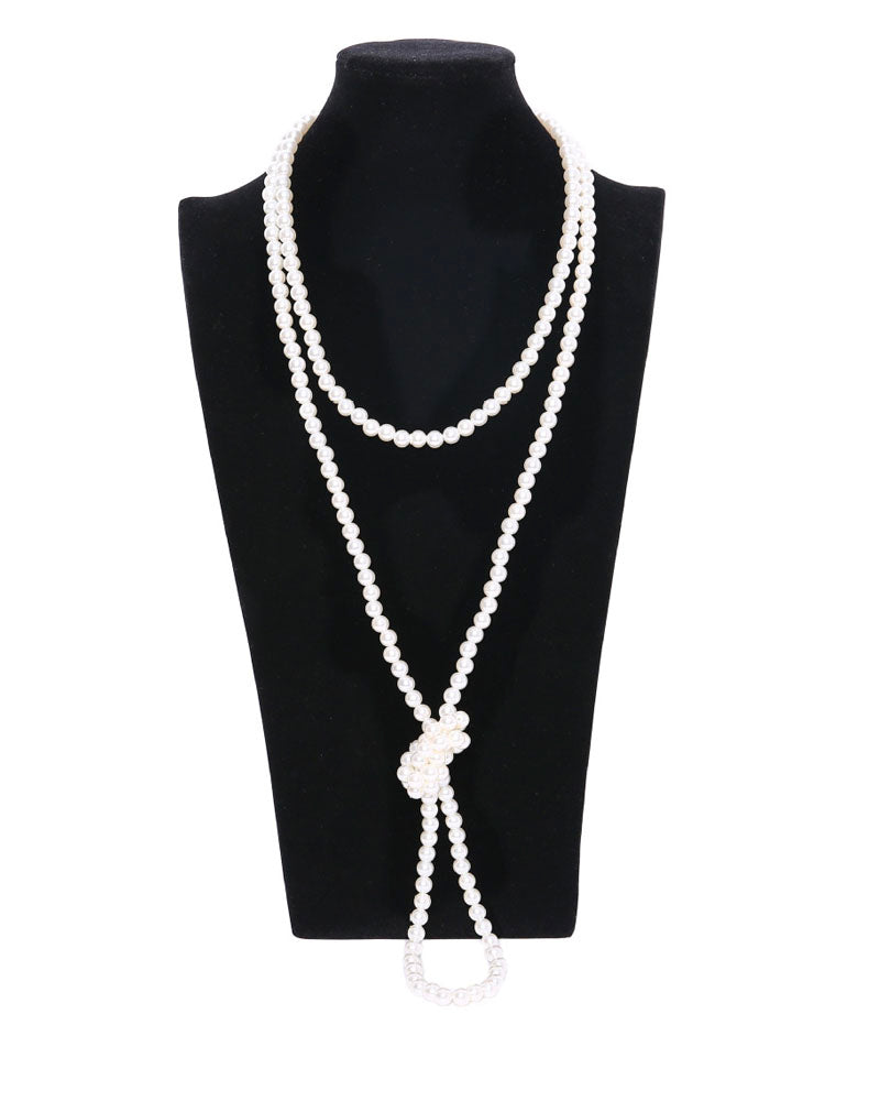 Vintage Pearl Necklace White
