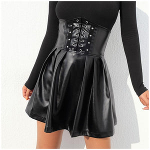 Adjustable Lace Up Skirt