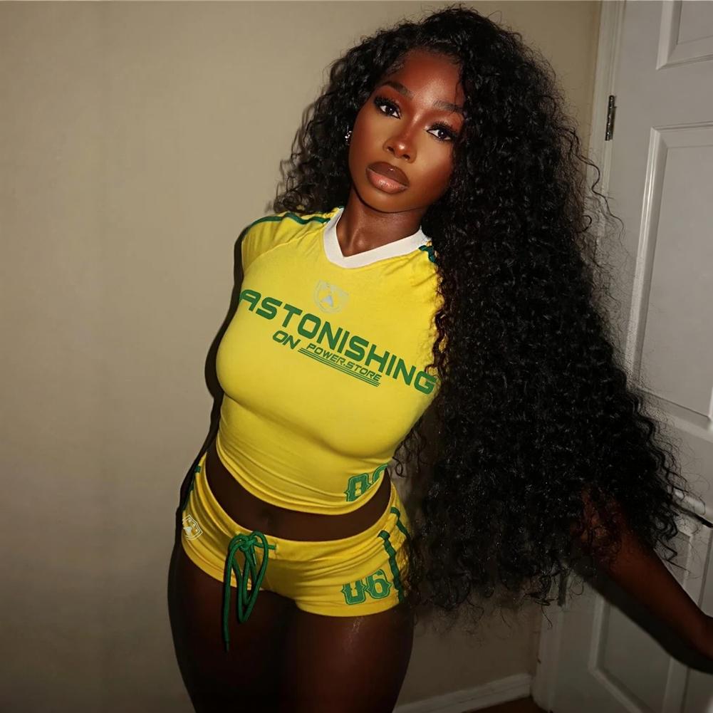 Sporty Varsity Short Set