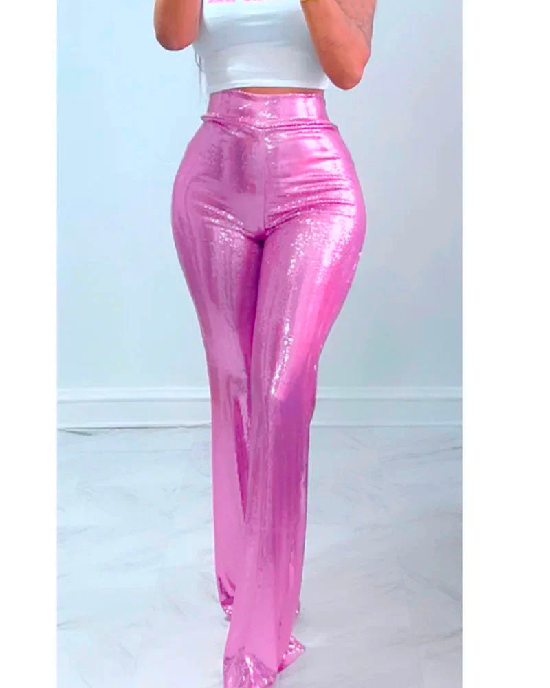 sequin bell bottoms【On Sale】 Pink