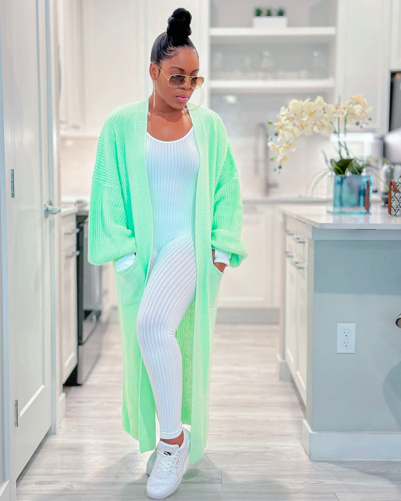 Sweater Girl Cardigan Light Green