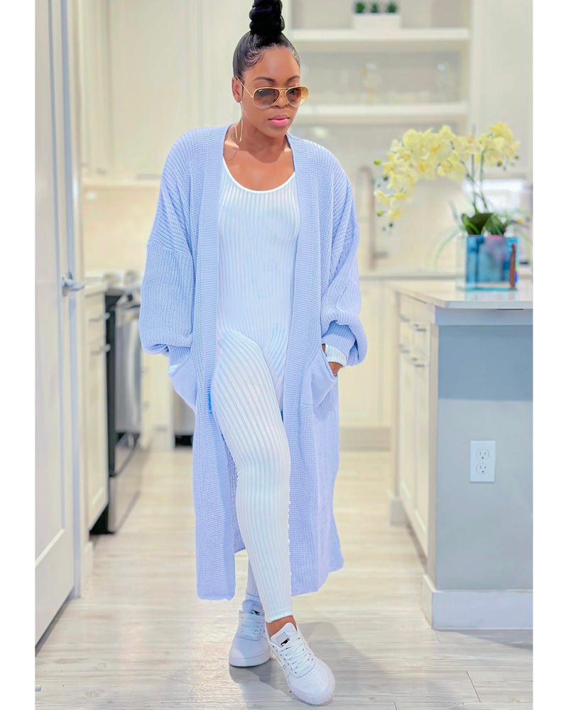 Sweater Girl Cardigan Baby Blue