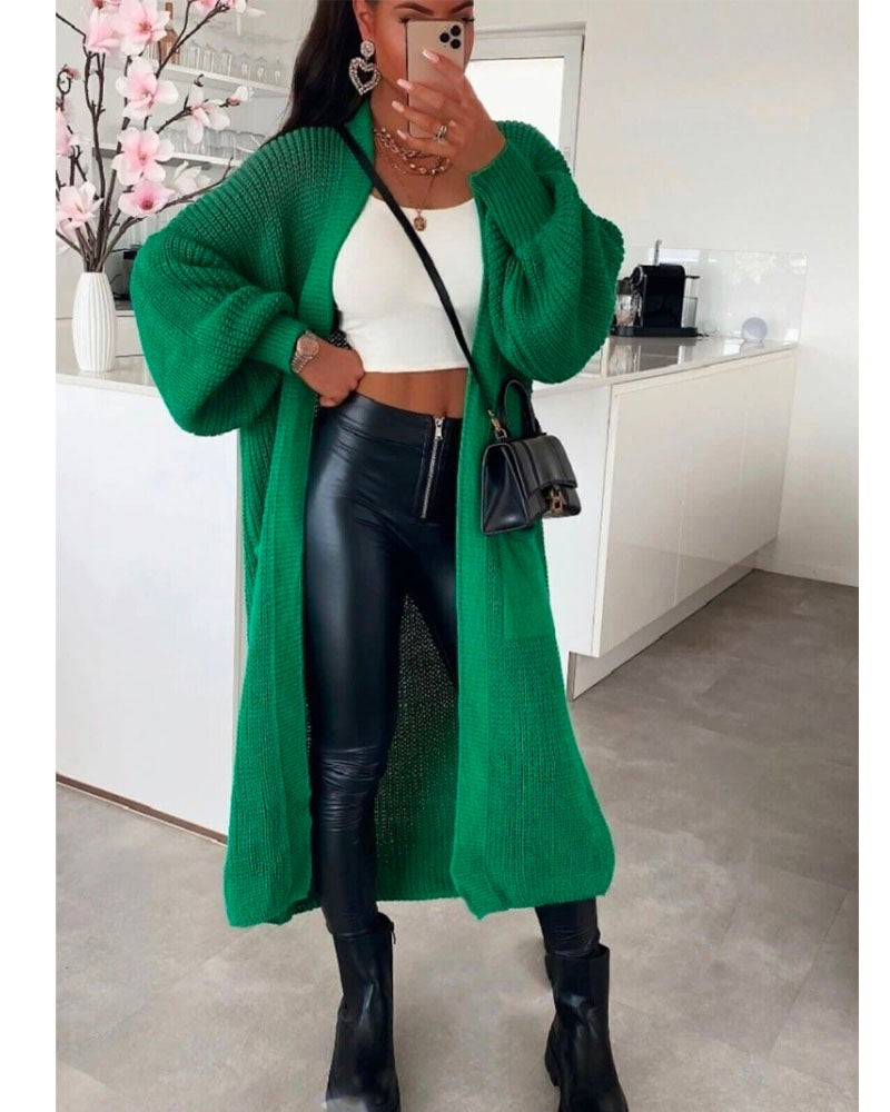 Sweater Girl Cardigan Green