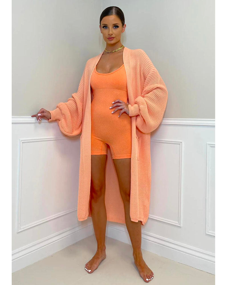 Sweater Girl Cardigan Orange