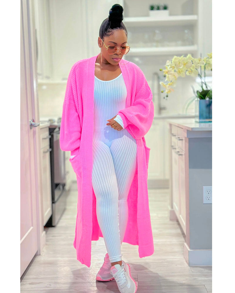 Sweater Girl Cardigan HotPink