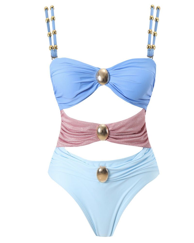 Mai Tai Baby Swimwear One Piece Swimsuit Light Blue
