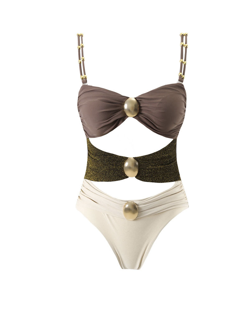 Mai Tai Baby Swimwear One Piece Swimsuit Brown