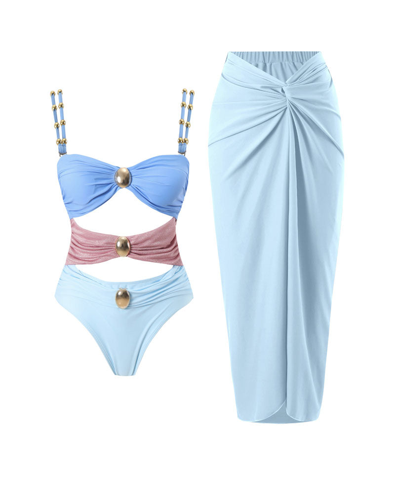 Mai Tai Baby Swimwear Swimsuit Set Light Blue