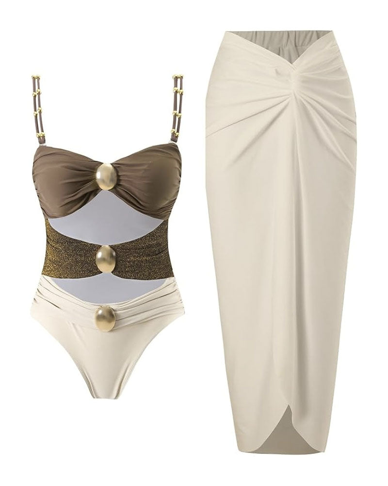 Mai Tai Baby Swimwear Swimsuit Set Brown