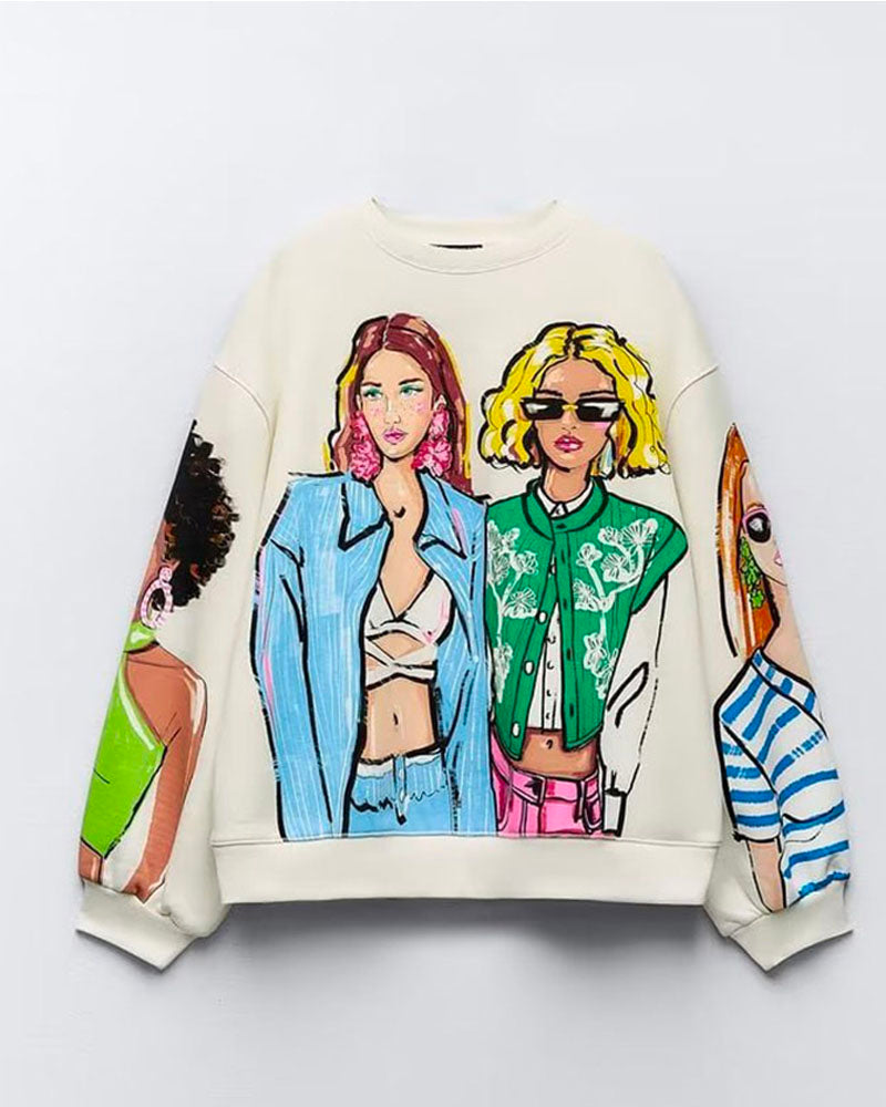 THAT GIRL SWEATSHIRT Cream