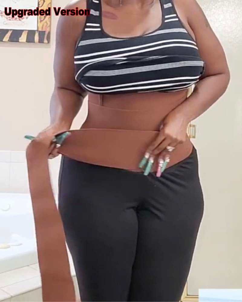 Miracle Snap Back Wrap Band Version 2 (Has Loop + 6 Levels of Velcro) Brown One Size Fits All